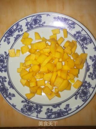 Mango Flavored Yellow Peach Pudding recipe