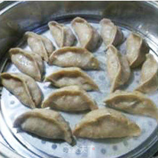 Steamed Dumplings with Beef and Buckwheat Flour with Green Onion recipe