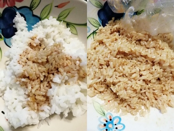 Soy Sauce Egg Fried Rice recipe