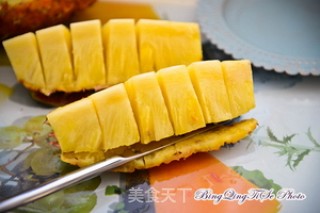 Juicer Recipe-pineapple, Melon, Tangerine Peel Drink recipe