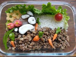 #aca烤明星大赛#little Rabbit Beef and Vegetable Bento recipe
