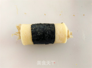 Seaweed Pork Floss Egg Roll recipe