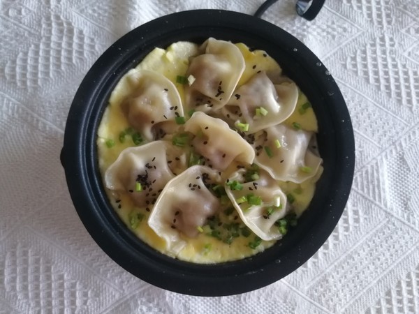 Fried Dumplings with Chopped Green Onion recipe