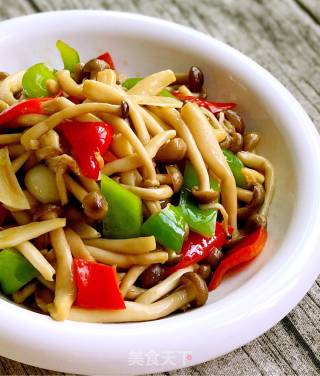 Stir-fried Crab Mushroom recipe