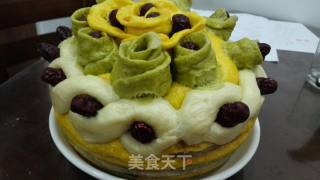 Flower Steamed Noodle Cake recipe