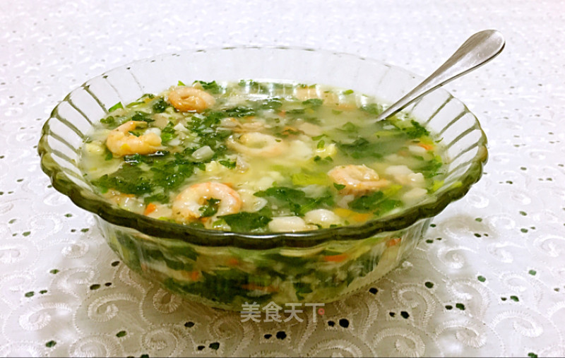 Seasonal Vegetable Shrimp Lump Soup recipe