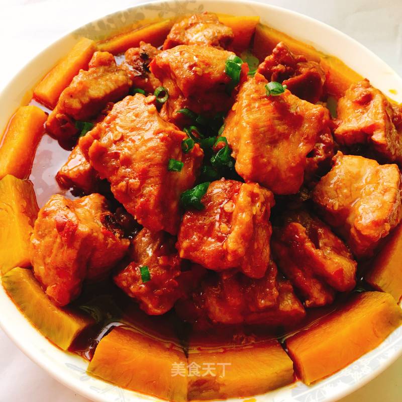 Pumpkin Steamed Spare Ribs recipe
