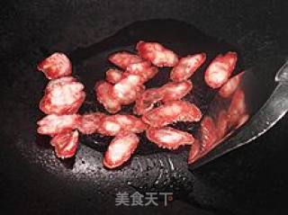 The Nineteenth Nian Cai is Delicious If You Don't Eat It-fried Sausage with Lettuce recipe