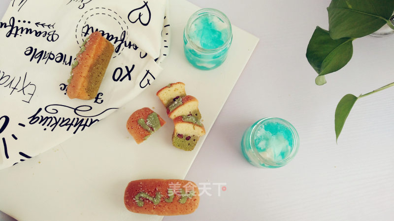 Matcha Two-color Pound Cake recipe