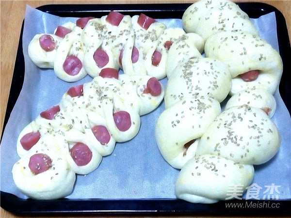 Ham Sausage Bread recipe