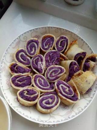 Milk Egg Purple Sweet Potato Roll recipe