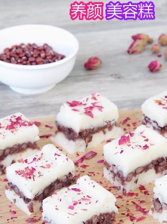 Yam and Red Bean Cake for Beauty and Beauty recipe
