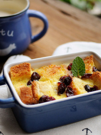 Colorful Dried Fruit Bread Pudding