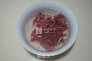 Microwave Version of Sliced Pork and Yam Soup recipe