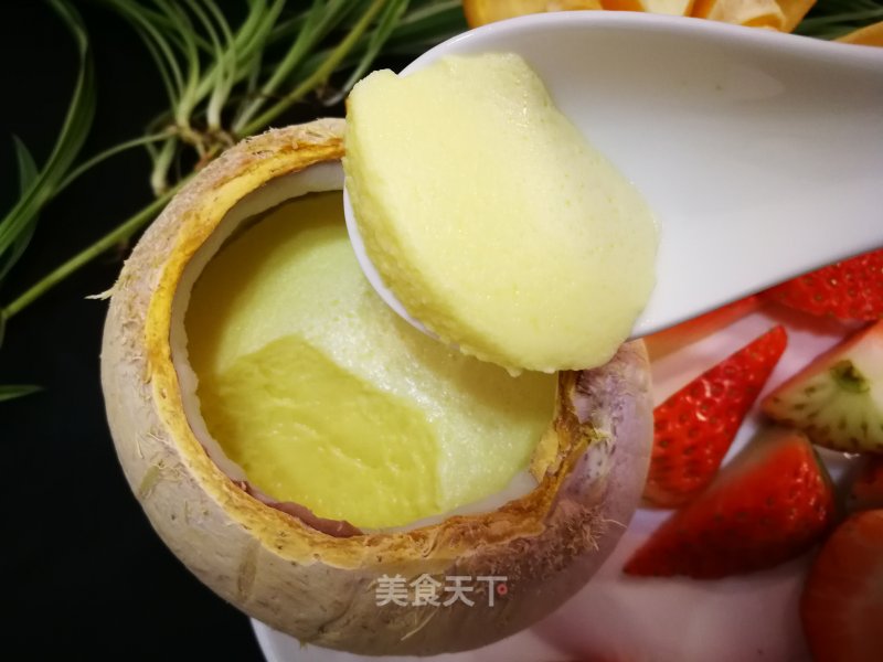Steamed Egg with Coconut