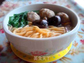 Meatball Noodles in Clear Soup recipe