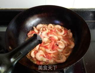 Braised Sea Prawns with Tomato recipe