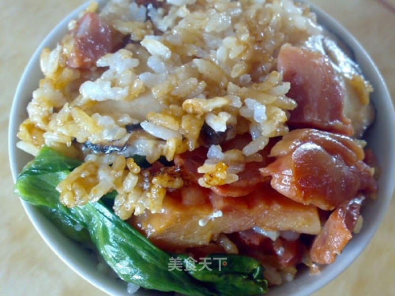 Steamed Vegetable Claypot Rice recipe