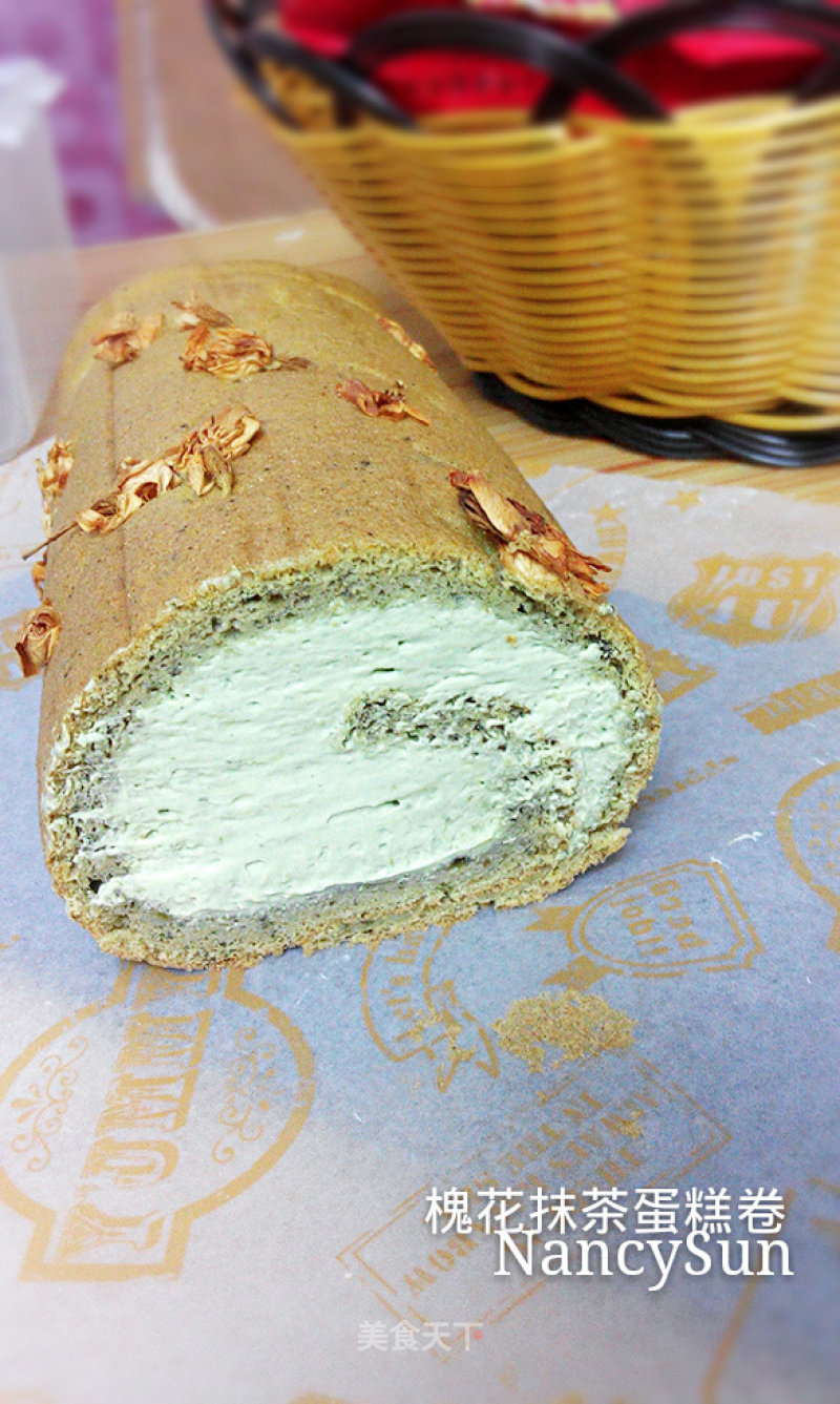 "double Tea" Cake Roll-sophora Flower Matcha Cake Roll recipe