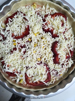 Red Pepper Beef Pizza recipe