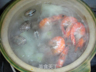 Seafood Winter Melon Soup recipe