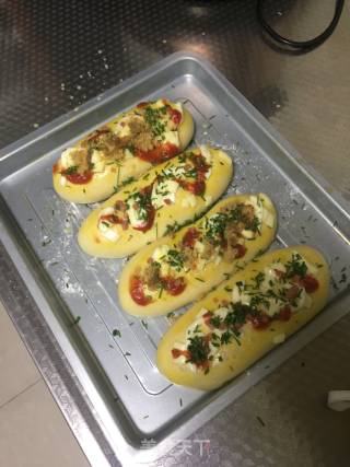 Chive Cheese Ham Bun recipe