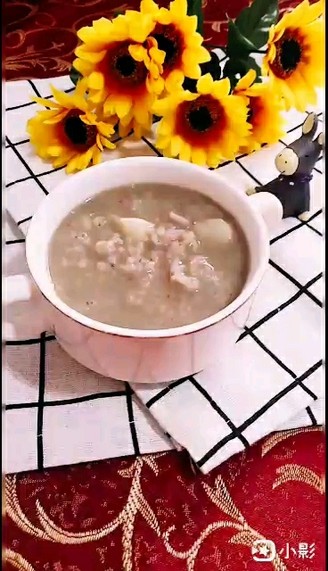 Black Soy Milk Glutinous Rice Yam Porridge recipe