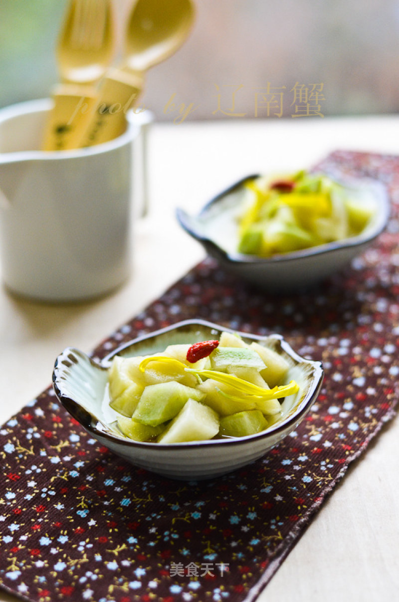 Sweet and Sour Radish Cubes recipe