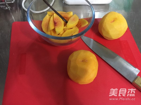 Yellow Peach Almond Tower recipe
