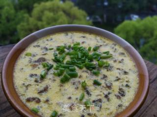 Spring, Season-steamed Eggs with Lichen recipe