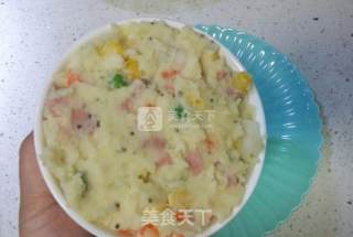 Colorful Yogurt Mashed Potatoes recipe