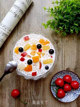 Fruit Coconut Milk Sago recipe