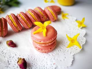 # Fourth Baking Contest and is Love to Eat Festival# Rose Macaron recipe