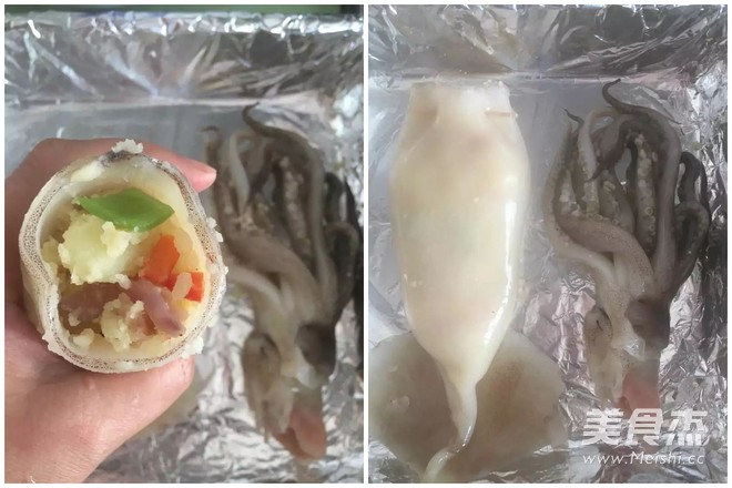 Make A Grilled Squid with Compelling Connotation recipe
