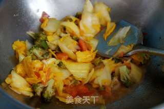 Stir-fried Chinese Cabbage with Tomato recipe