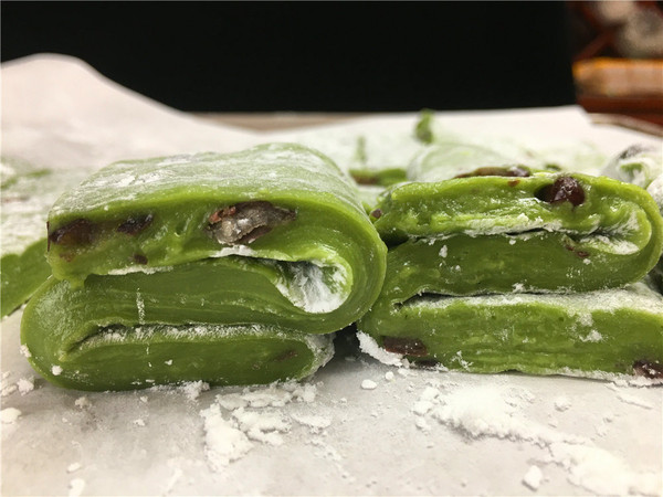 Matcha Red Honey Bean Mochi (easy Microwave Version) recipe