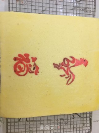 #四session Baking Contest and is Love Eat Festival# 2017, "golden Rooster Repays Fortune" Cake Roll recipe