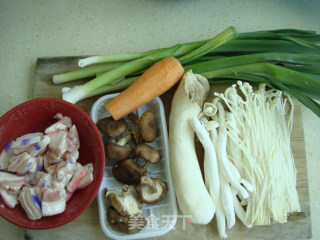 Pork Belly with Assorted Mushrooms in Griddle recipe