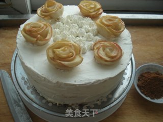 Apple Rose Birthday Cake recipe