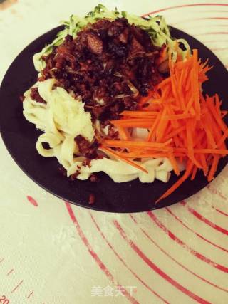 Hand-made Noodles with Fried Noodles recipe