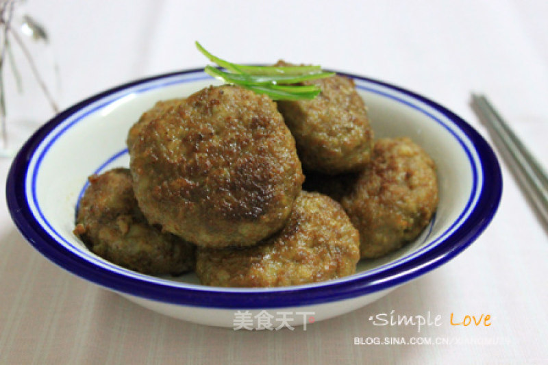 Beef and Lotus Root Cakes recipe