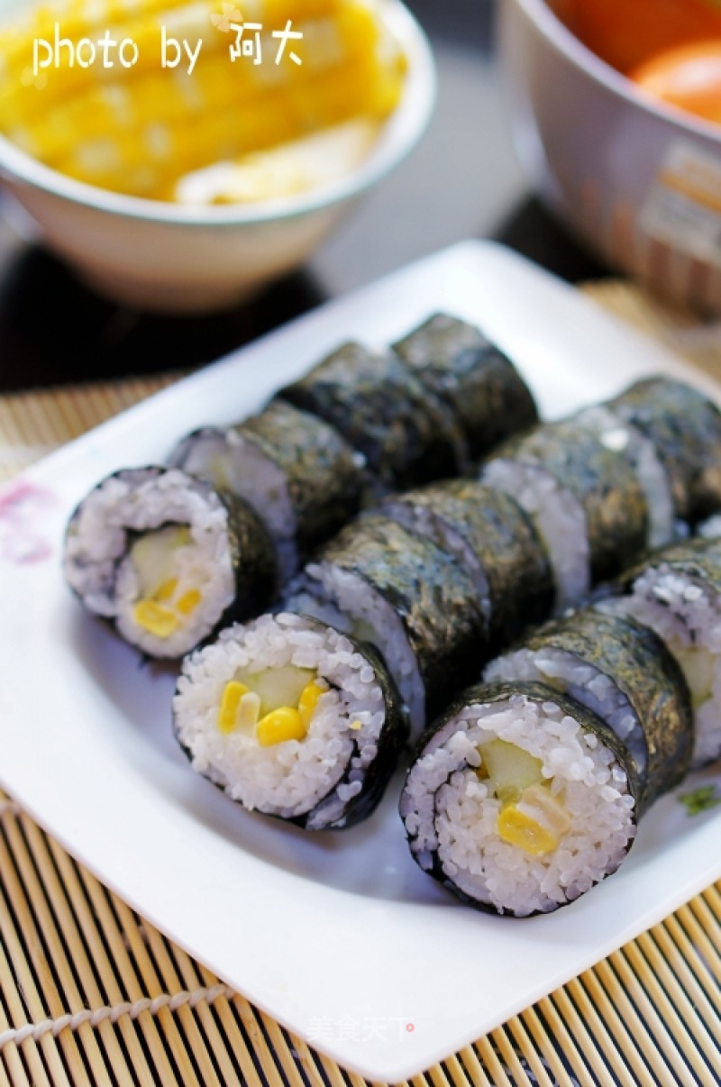 Refreshing Corn Sushi recipe