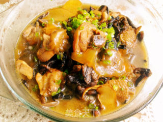 Chicken Stewed Hazel Mushroom recipe