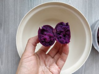 Breakfast Purple Sweet Potato Egg Roll recipe