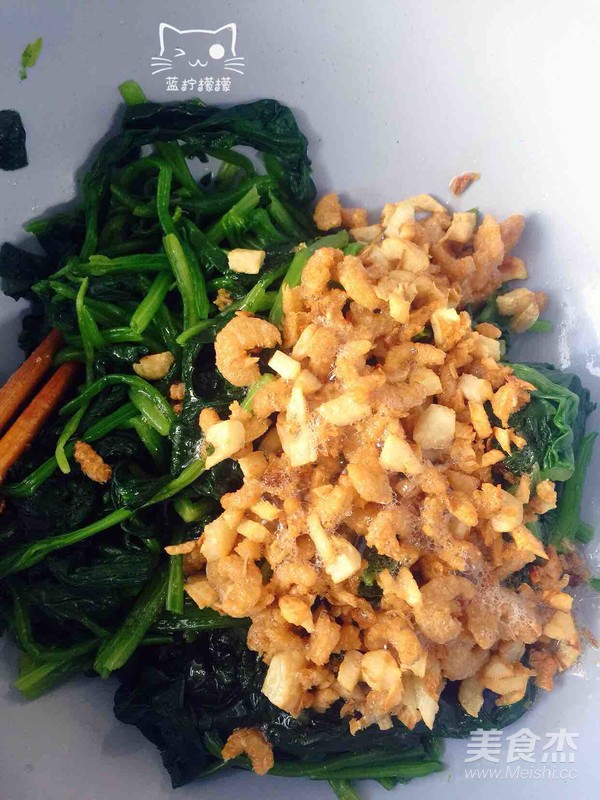 Garlic Sea Rice with Spinach recipe