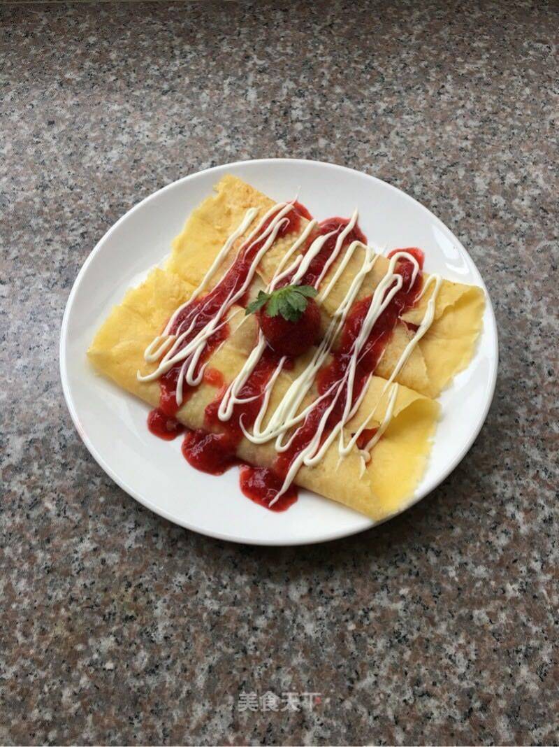 Crepes with Strawberry Jam recipe