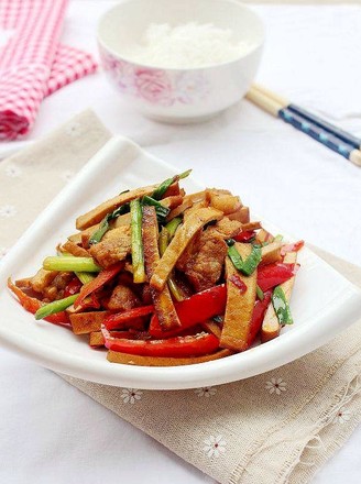 Fried Pork with Dried Tofu recipe