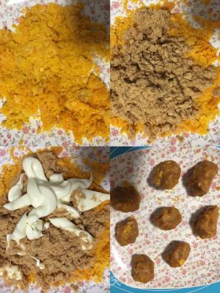 Light Cream Chive Cheese Egg Yolk Pork Floss Roll recipe