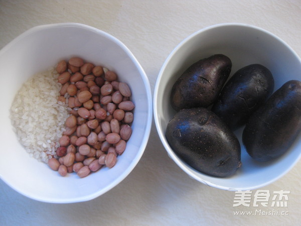 Purple Jade Black Potato Peanut Soup recipe