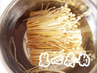 【cold Dishes】five Vegetables Mixed with Enoki Mushrooms recipe